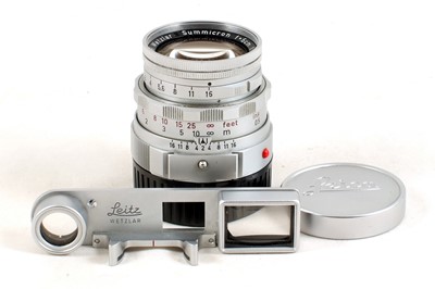 Lot 270 - Rigid Chrome Leitz Summicron 5cm f2 with Goggles.