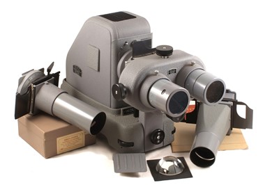 Lot 233 - RARE Zeiss Ikon Ikolux 500 Stereo & Mono Slide Projector. Orikor 150mm f3.2 lenses with polarisers