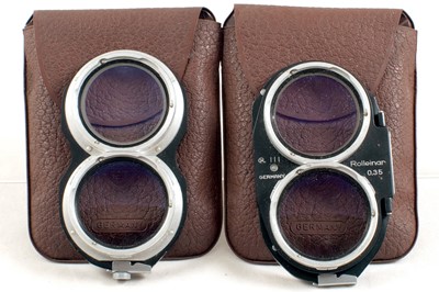 Lot 333 - Rolleiflex Rollinar 0.35 & 0.7 Close-up Sets, Bayonet III Fit.