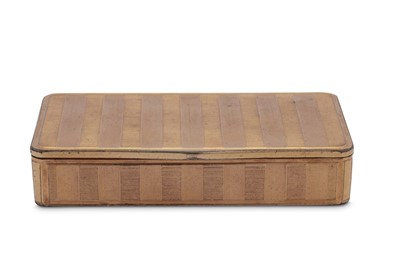 Lot 853 - An early 19th century Swiss rolled gold on copper snuff box, probably Geneva circa 1810