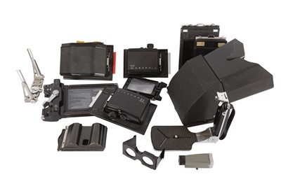 Lot 167 - A Selection of Press Camera Accessories & DDS