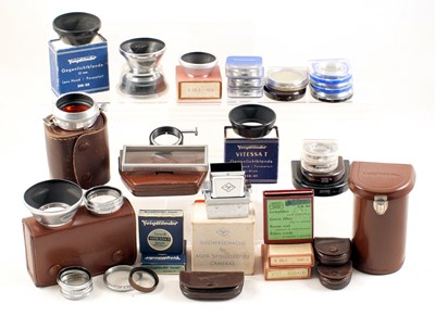 Lot 62 - A Useful Selection of Agfa, Voigtlander & Zeiss Hoods, Filters etc.