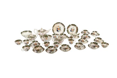 Lot 146 - AN ENGLISH IRONSTONE POTTERY PART TEA SERVICE, IN THE TASTE OF MASON'S, 19TH CENTURY