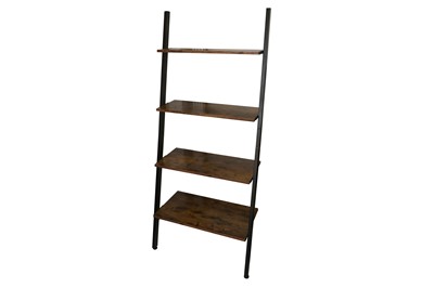 Lot 49 - A CONTEMPORARY OPEN WATERFALL BOOKCASE, 21ST CENTURY