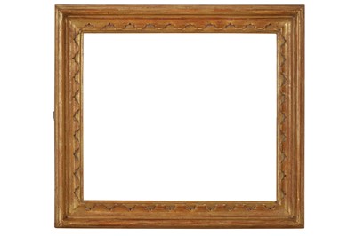 Lot 130 - A CARVED GILTWOOD FRAME