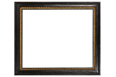 Lot 168 - A DUTCH EBONISED AND PAINTED FRAME