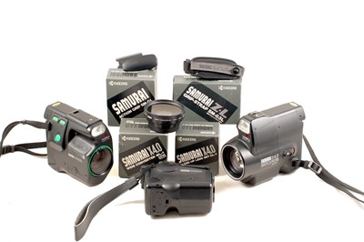 Lot 218 - Group of Three Yashica Samurai Half-Frame Cameras.