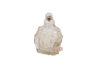 Lot 72 - A CHINESE ROCK CRYSTAL 'ELEPHANT' SNUFF BOTTLE.

A CHINESE ROCK CRYSTAL ELEPHANT SNUFF BOTTLE.