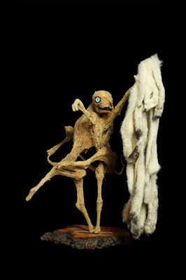 Lot 3 - THE EIGHT LEGGED STRIPPING LAMB, TAXIDERMY ART BY ANDRE ROBOLOBAVICH