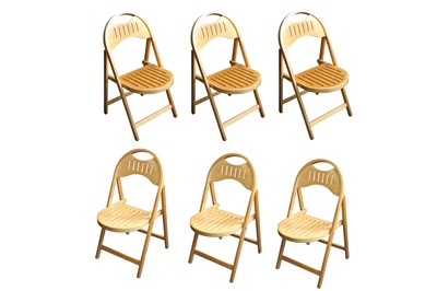 Lot 75 - A SET OF SIX OTK FOLDING CHAIRS, CONTEMPORARY