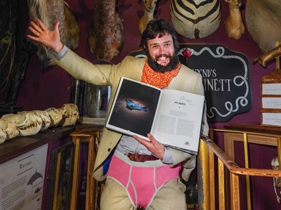 Lot 61 - A PAIR OF VIKTOR WYND'S UNDERPANTS TOGETHER WITH A COPY OF HIS BOOK