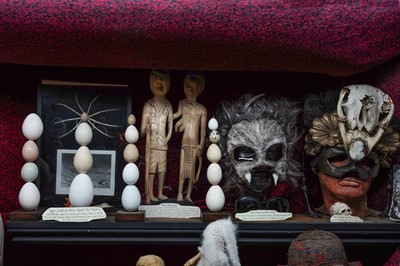Lot 17 - THREE EGG SCULPTURES FROM VIKTOR WYND'S DOMESTIC POULTRY