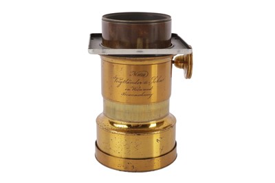 Lot 253 - A Voigtländer & Sohn Petzval Portrait Brass Lens