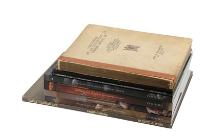 Lot 525 - A SMALL COLLECTION OF CHINESE ART CATALOGUES.