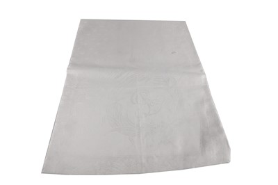 Lot 406 - SIX EDWARD VII LARGE DAMASK NAPKINS