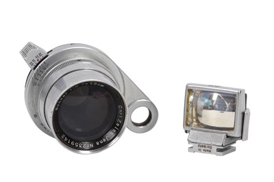 Lot 305 - A Rare Carl Zeiss Jena 7.5cm f/4 Sonnar Lens with Albada 433/17 Viewfinder for Zeiss Ikon Tenax II