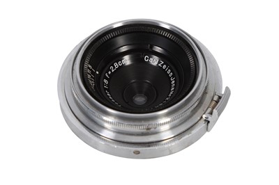 Lot 304 - A Carl Zeiss Jena 2.8cm f/8 Tessar Lens (Contax Mount)