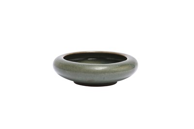 Lot 202 - A CHINESE TEADUST-GLAZED WASHER.