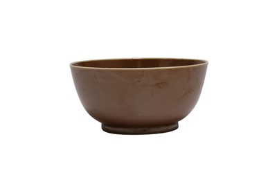 Lot 299 - A CHINESE BROWN-GLAZED BOWL.