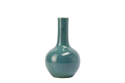 Lot 500 - A CHINESE ROBIN'S EGG GLAZE BOTTLE VASE
