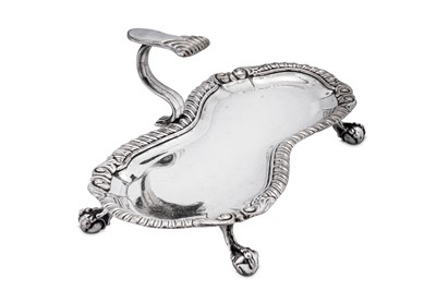 Lot 395 - A George III Old Sheffield Silver Plate snuffers tray, circa 1765