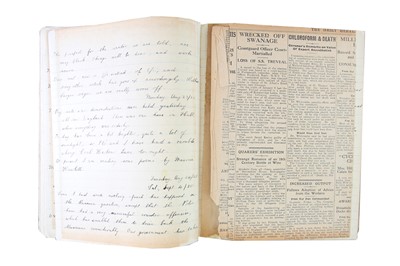 Lot 1574 - WW1 Manuscript Civilian Diaries 