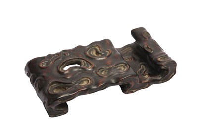 Lot 250 - A CHINESE ZITAN WOOD STAND.