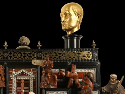 Lot 13 - A FLORENTINE GILT BRONZE RELIQUARY HEAD IN THE MANNER OF BACCIO BANDINELLI, PROBABLY 19TH CENTURY