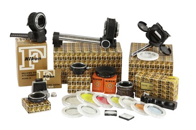 Lot 334 - A Good Selection of Early Boxed Nikon Accessories