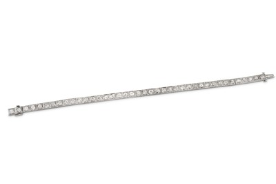 Lot 178 - A diamond line bracelet, second quarter of the 20th century