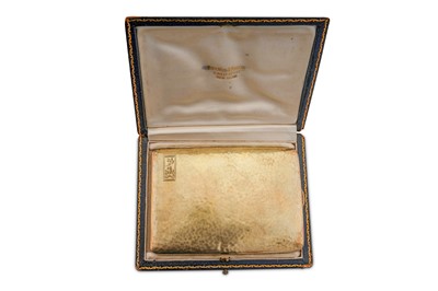 Lot 184 - A cigarette case, 1919