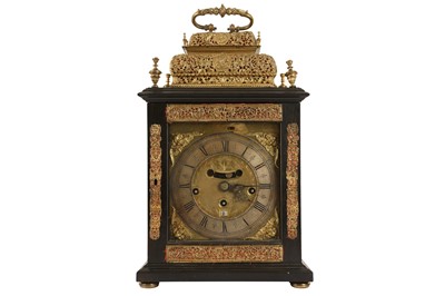 Lot 310A - A QUEEN ANNE PERIOD EARLY 18TH CENTURY QUARTER CHIMING TABLE CLOCK SIGNED WILLIAM SPEAKMAN