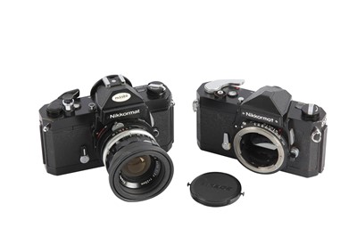 Lot 35 - A Pair of Nikon Nikkormat SLR Cameras