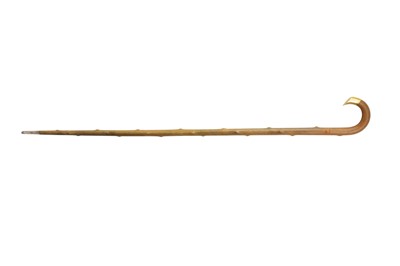 Lot 543 - λ A RHINOCEROS HORN WALKING STICK.