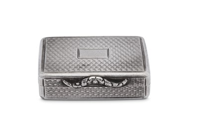 Lot 7 - A William IV sterling silver vinaigrette, Birmingham 1832 by Nathaniel Mills