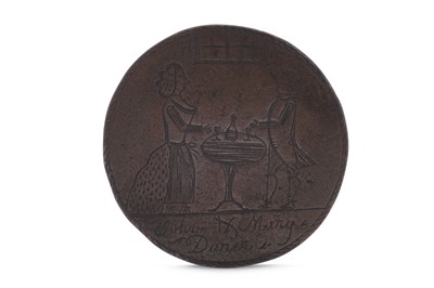 Lot 73 - A late 18th century engraved English love token, circa 1785