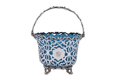 Lot 481 - A Victorian sterling silver sugar basket, London 1851 by Charles Reily and George Storer