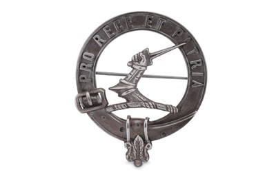 Lot 359 - A Victorian Scottish provincial silver clan badge, Inverness circa 1890 by Peter George Wilson (active 1866-1910)