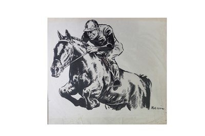 Lot 1688 - Equestrian interest.- Nevin (Frederic Walter ‘Paddy’) Horse and jockey