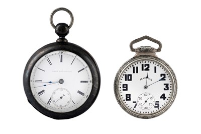 Lot 4 - 2 ATTRACTIVE AMERICAN  POCKET WATCHES.