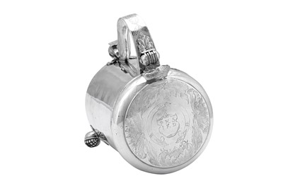 Lot 157 - A mid-17th century Norwegian silver tankard (drikkekanne), Bergen 1669 by Oluf Jørgensen (active circa 1650-1700)