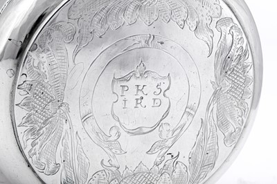 Lot 157 - A mid-17th century Norwegian silver tankard (drikkekanne), Bergen 1669 by Oluf Jørgensen (active circa 1650-1700)