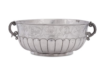 Lot 122 - A fine mid-18th century Spanish Colonial silver twin handled bowl, Guatemala circa 1750