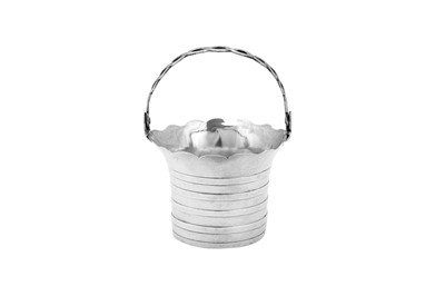 Lot 534 - An early George III sterling silver cream pail, London 1760 by Walter Brind (this mark reg. 11th Oct 1757)