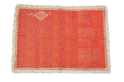 Lot 405 - A COMPOSITE TERMEH PRAYER MAT