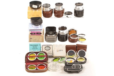 Lot 340 - Rollei B1 Accessories, inc Rolleinar Sets, Filters, Hoods etc.
