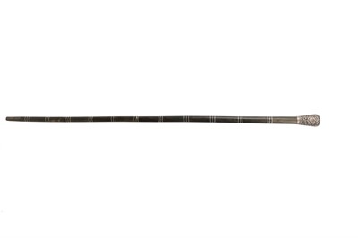 Lot 545 - A RHINOCEROS HORN WALKING CANE.
