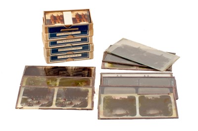 Lot 421 - Group of Glass Stereo Positives, inc Tower of London Armour & Crystal Palace.