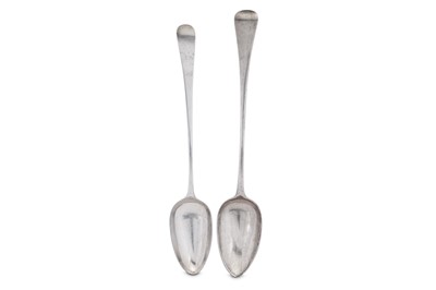 Lot 369 - A George III sterling silver basting spoon, London 1790 by Richard Crossley and George Smith