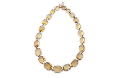 Lot 48 - A citrine rivière, second half of the 19th century